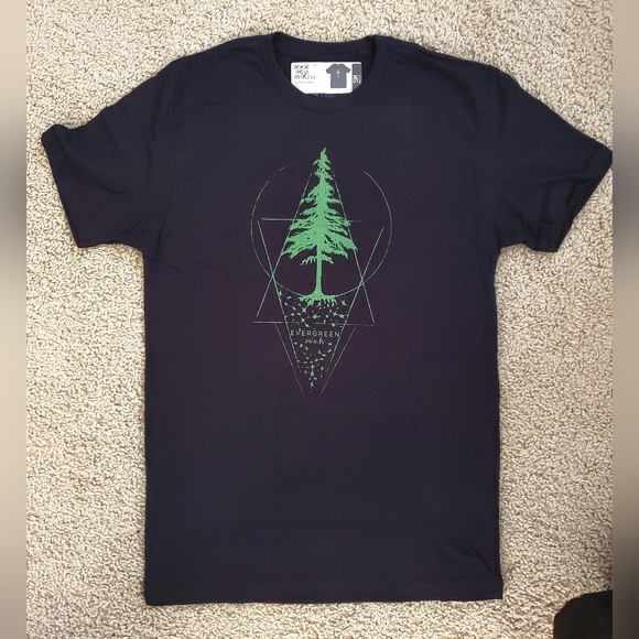 Stickrmule - Evergreen Minds 100% Cotton T-Shirt, Size S - Picture 1 of 5